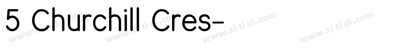 5 Churchill Cres字体转换